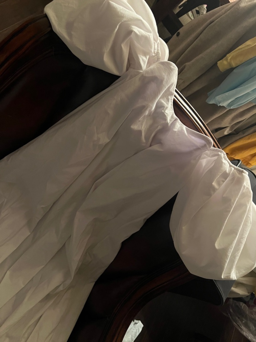 Caroline Constas White Off-Shoulder Maxi Dress - Picture 9 of 12